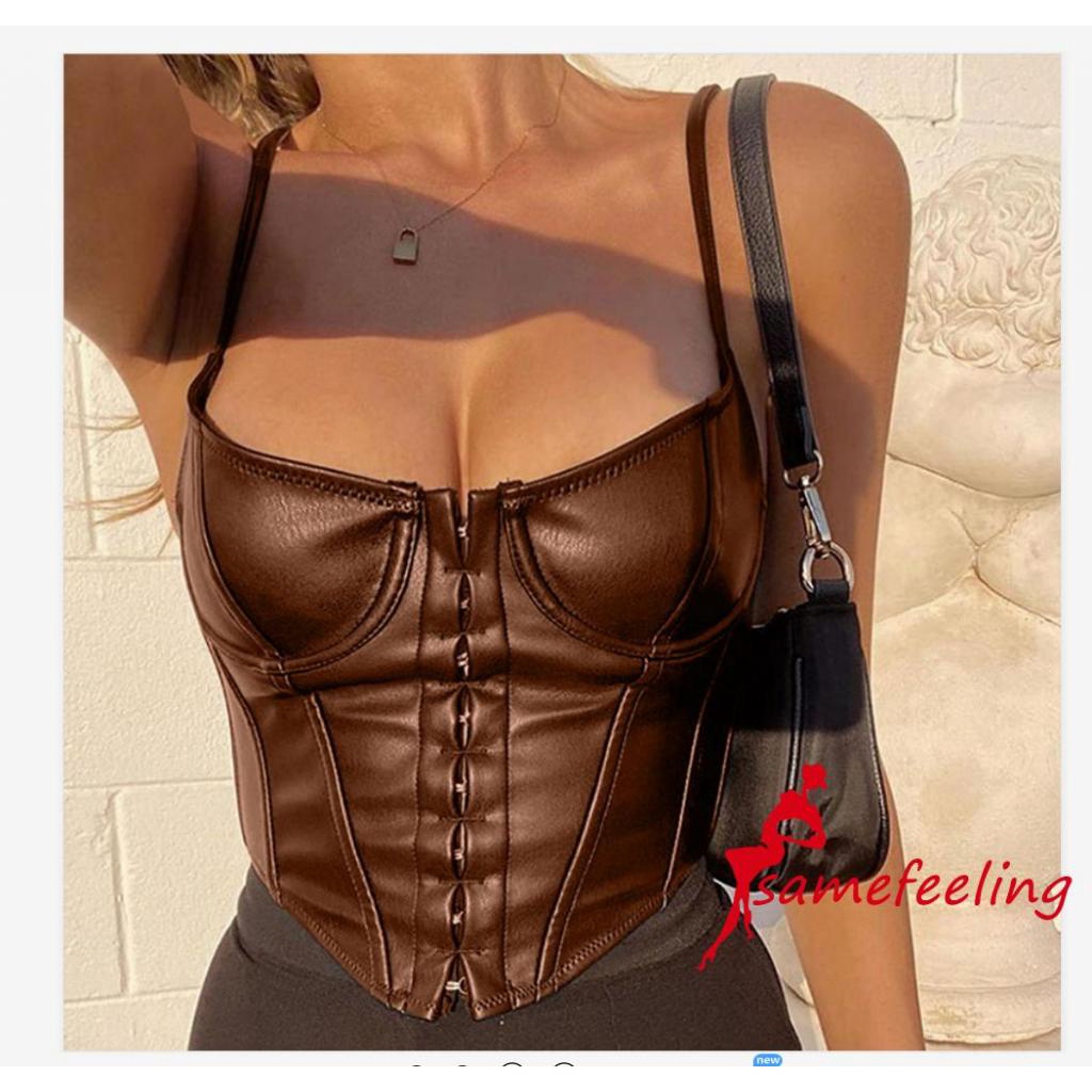 SF♫Women´s Summer Corset Sexy Low-cut Bustier Sling Top for Vacation Dating Party Travelling Photography