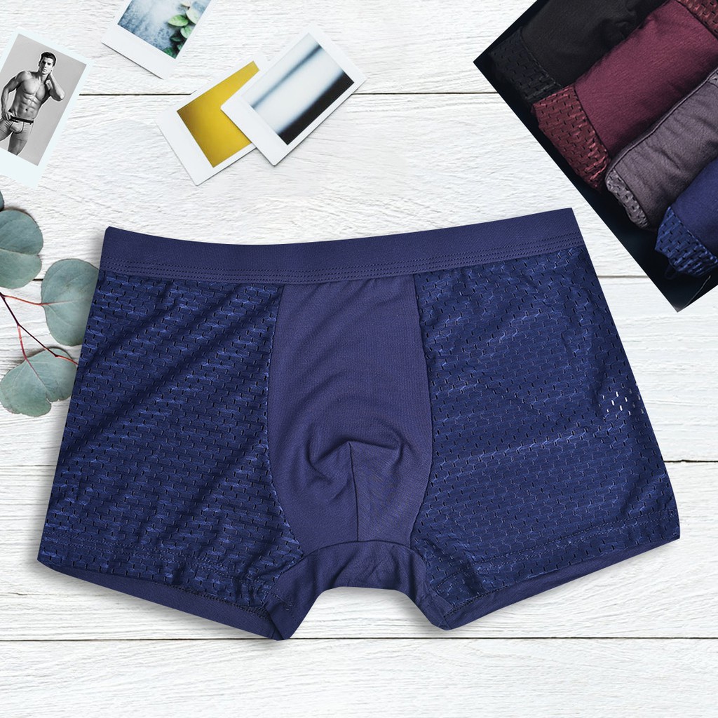 Combo 4 Quần Sịp Đùi Nam Thông Hơi Mát Lạnh
