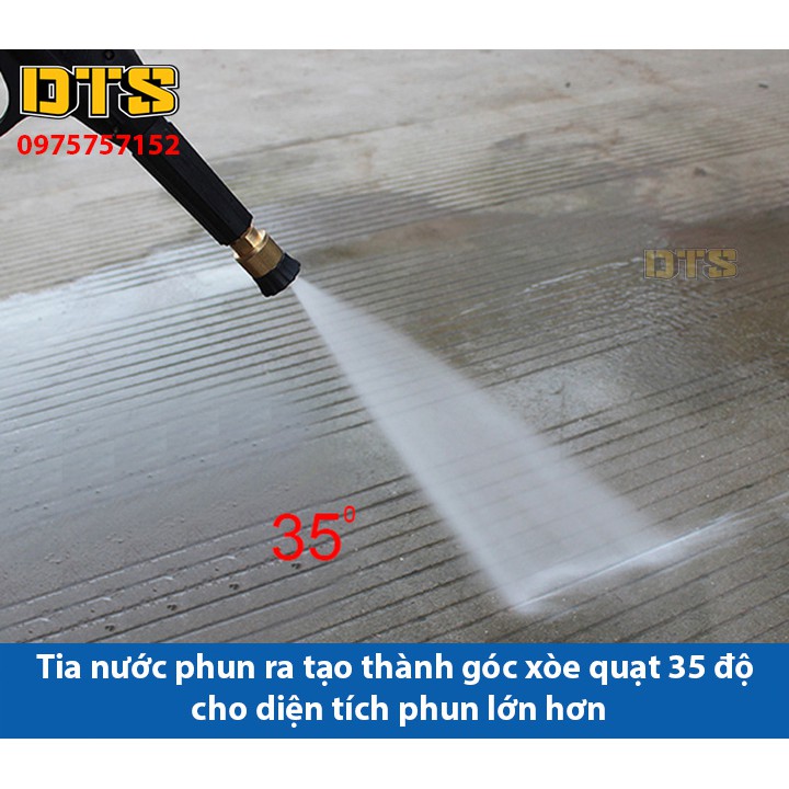 Súng xịt - súng rửa xe áp lực cao DTS3 Ren ngoài 14mm_Đầu tròn