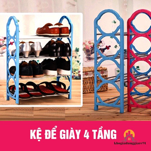 KỆ ĐỂ GIÀY 4 TẦNG ĐA NĂNG GIÁ RẺ