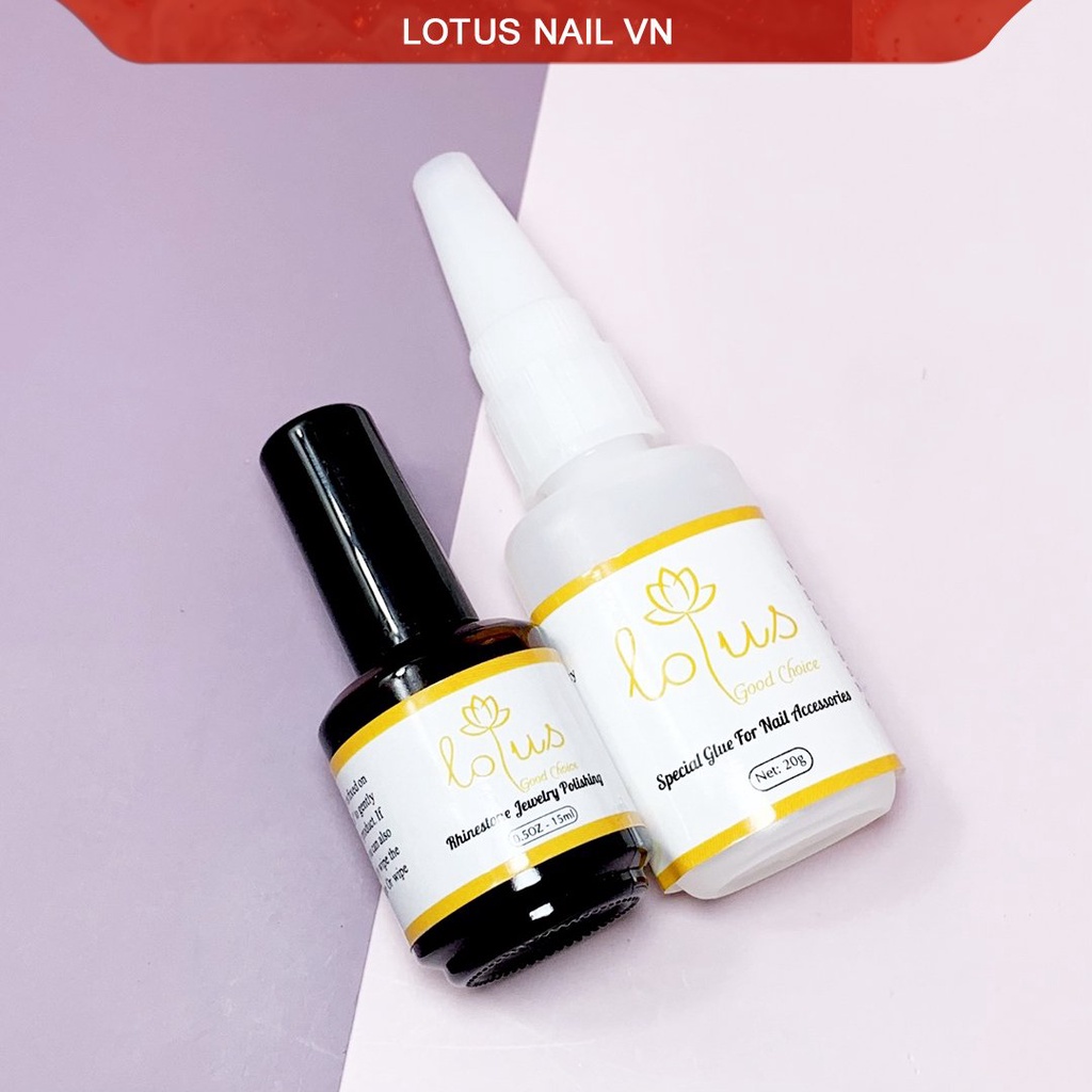  Keo dán móng, keo bê tông Lotus cao cấp gắn phụ kiện nail siêu chắc