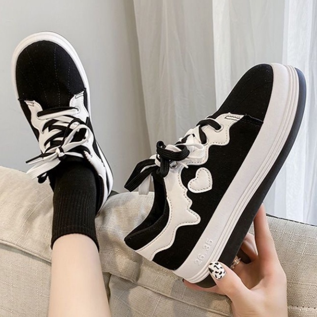 Giày Thể Thao Canvas Đế Dày Mềm Mại Dễ Phối Đồ Thời Trang Cho Nữ