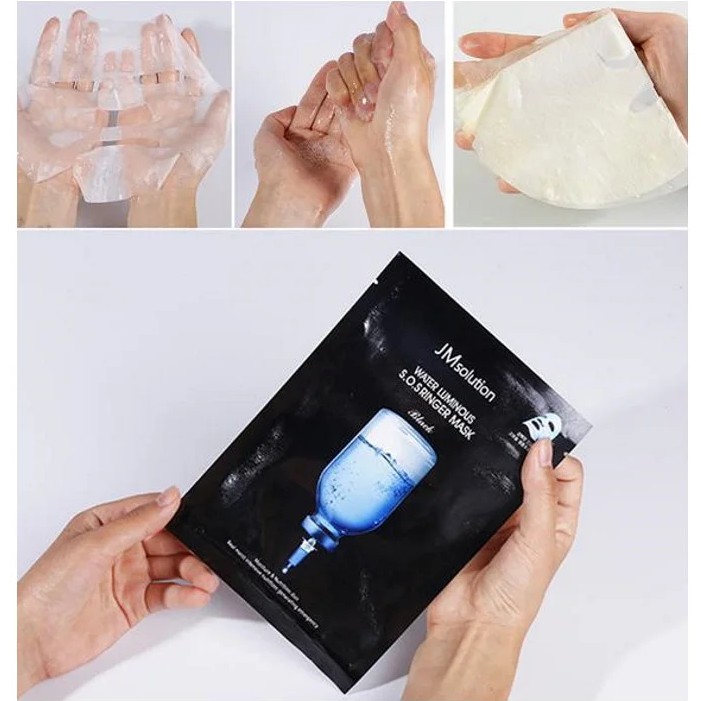 [CHÍNH HÃNG] Hộp 10 Mặt Nạ Dưỡng Ẩm, Làm Dịu Da JM Solution Water Luminous S.O.S Ringer Mask 30ml x 10 Miếng