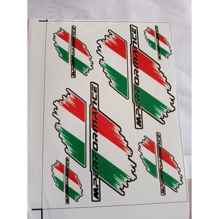 Tem tấm logo cờ ý kt khoảng 20x25cm