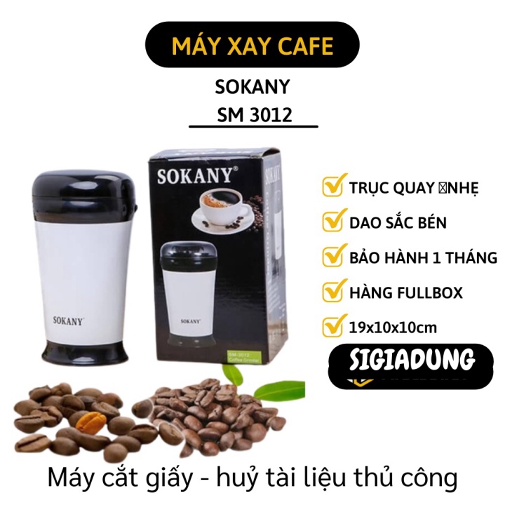 [SGD] Máy Xay Cà phê, bột khô, các loại hạt SOKANY SM 3012 cao cấp 2228