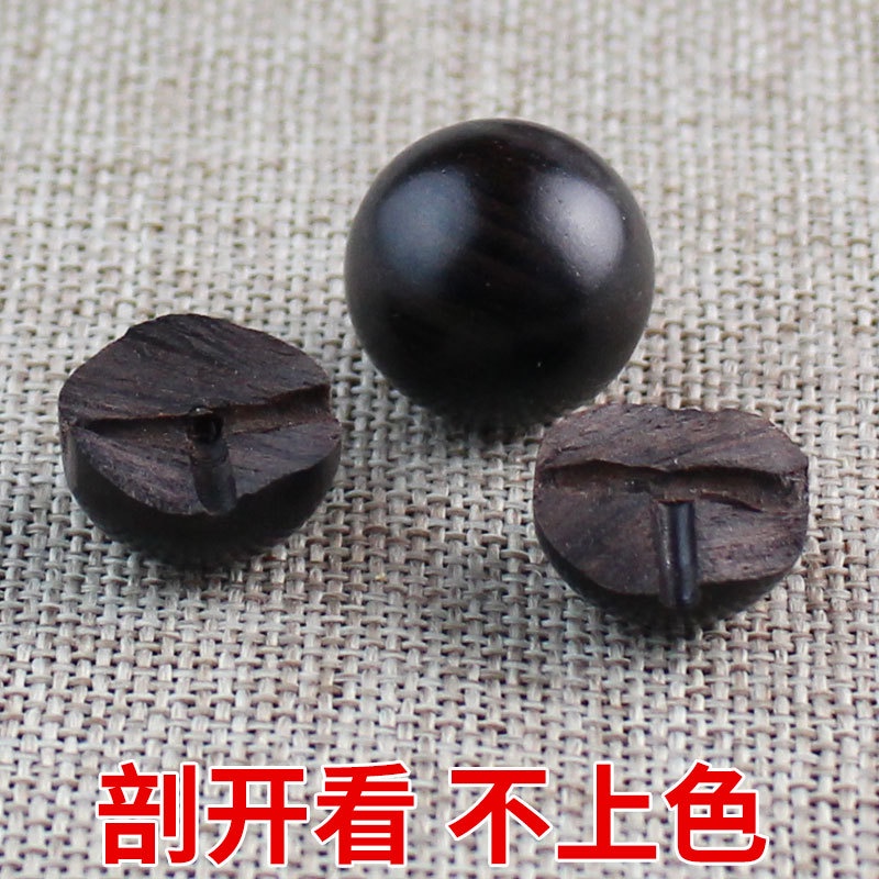 Vòng Tay Chuỗi Hạt Gỗ Mun Màu Đen Thời Trang Cho Nam Và Nữ