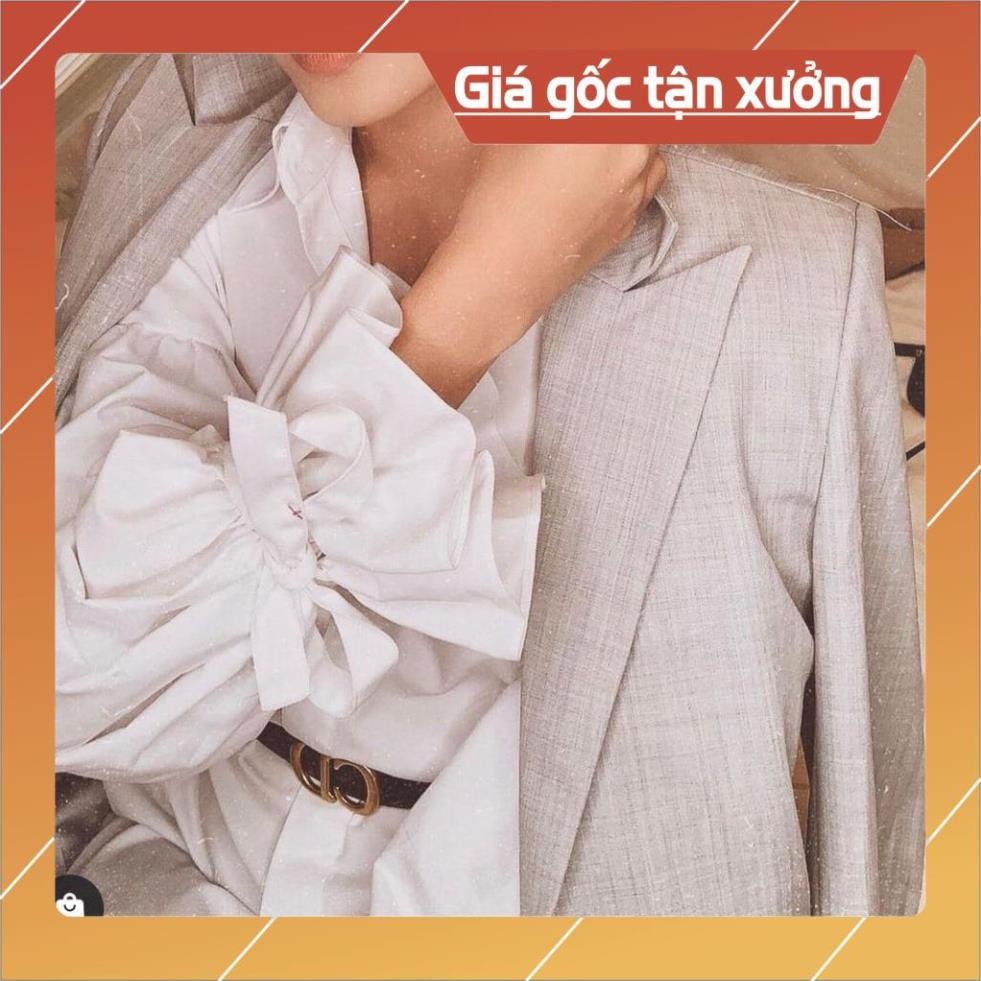 [Hàng Chất Lượng] Áo Sơ Mi Phồng Nửa Tay - Thắt Nơ (TRẮNG) | BigBuy360 - bigbuy360.vn
