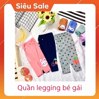 Quần Dài legging bé gái 10-18kg chất tăm và cotton (Nhiều mẫu)