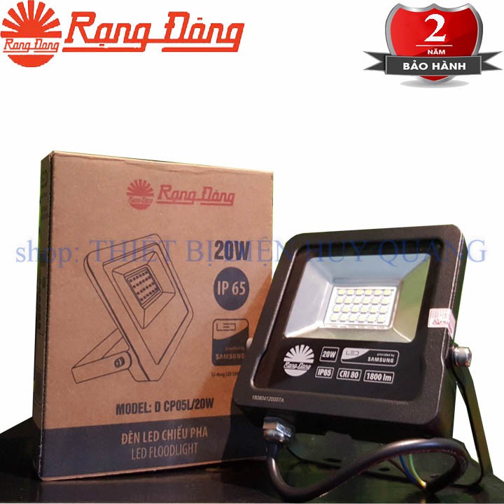 ĐÈN PHA LED CHIẾU RỌI 20W RẠNG ĐÔNG D CP05L/20W