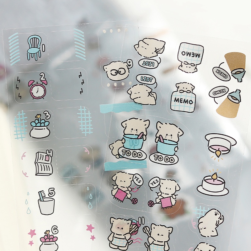 Miếng Dán Ghi Chú Ghi Chú Ngày Tháng Họa Tiết Hoạt Hình Cho Lớp Học