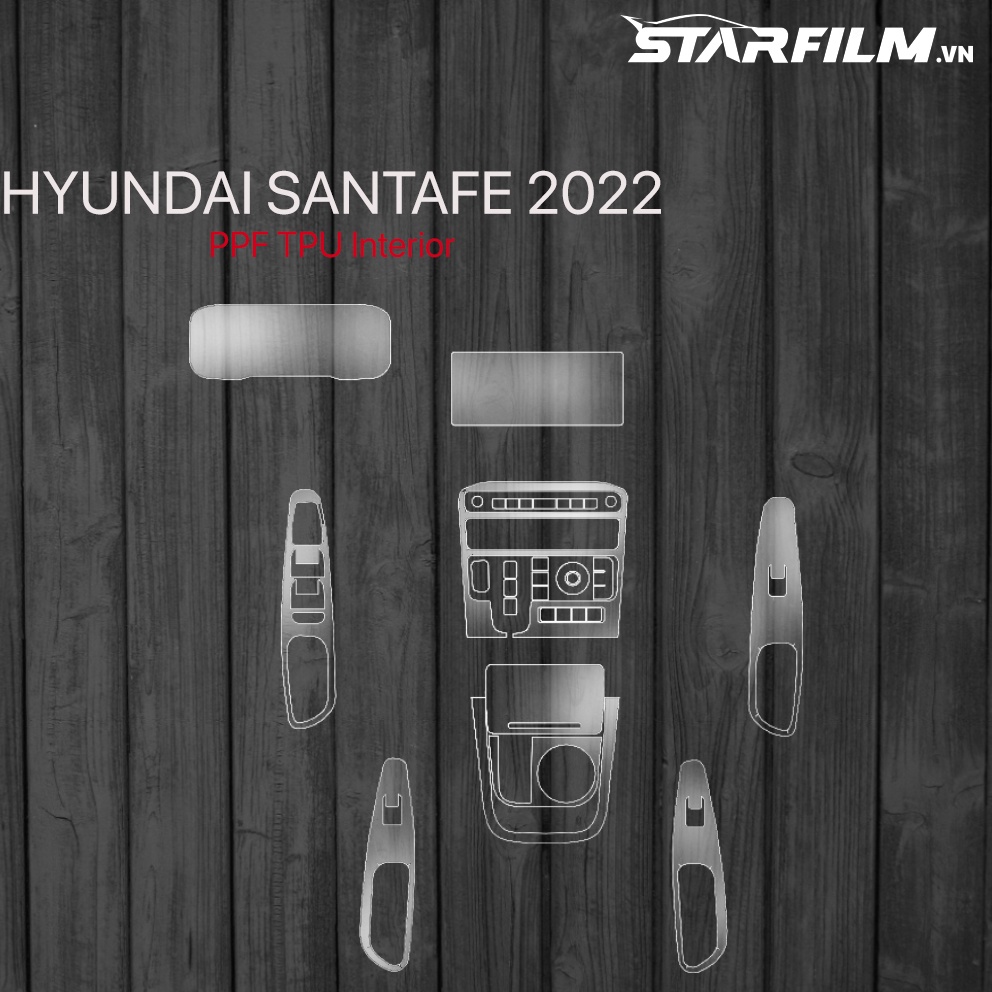 Huyndai Santafe 2022 PPF TPU chống xước tự hồi phục STARFILM