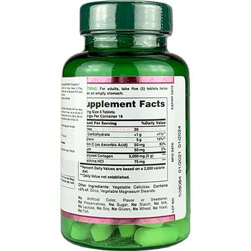 Viên Uống Collagen Nature's Bounty Hỗ Trợ Làm Đẹp Da - Hộp 90 Viên