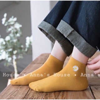 Set 10 đôi vớ hoa cúc kèm túi ( mỗi màu 2 đôi )