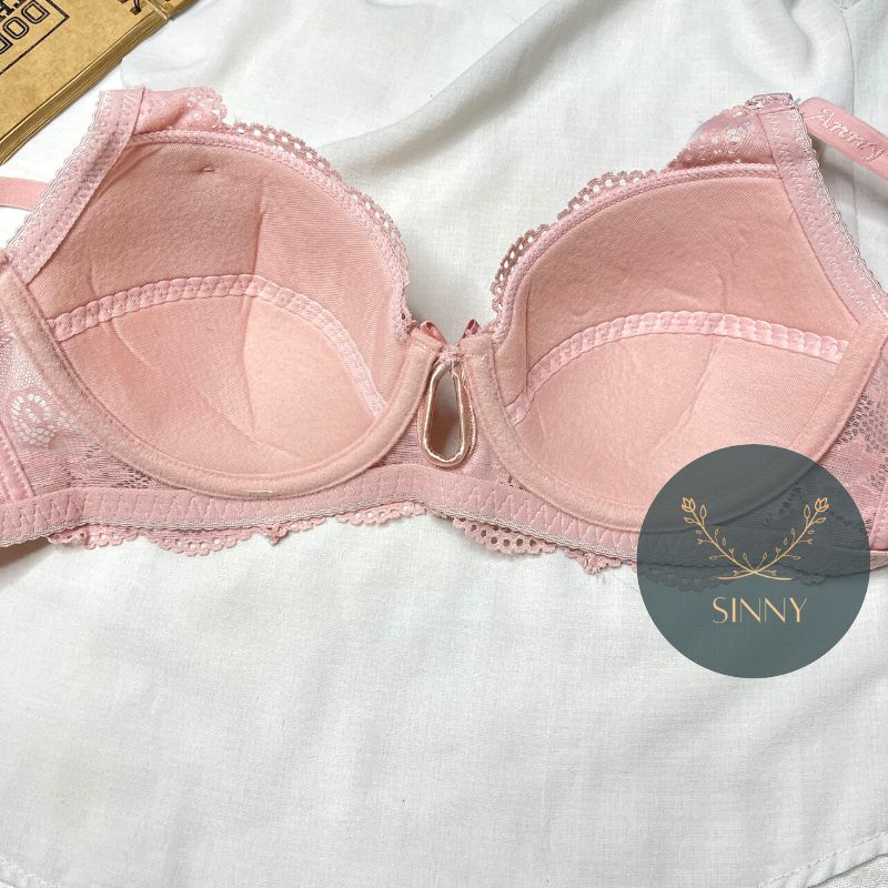 Áo lót nữ bigsize, áo ngực ren hoàn toàn không mút, có gọng, nội y cup B Thái Lan Anny 10030, Sinny