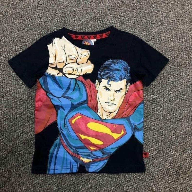 [Mã FAGREEN245 giảm 10% tối đa 30K đơn 99K] (Si Tan Goc) Set 3 Áo Phông Hình Batman. superman cho bé trai