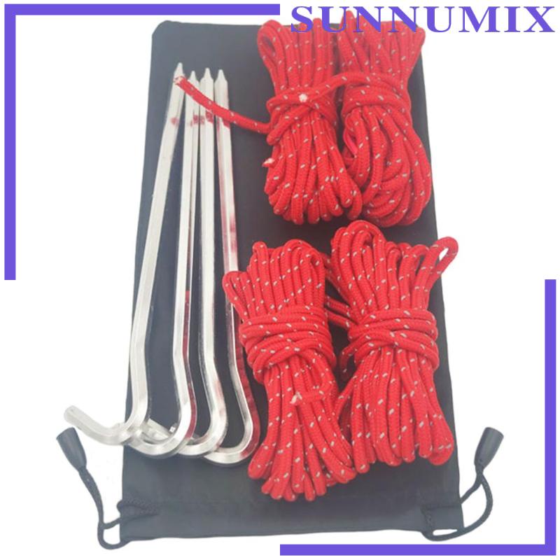 Bộ Dây Lều Cắm Trại Kèm Dụng Cụ Kéo Căng Điều Chỉnh Được