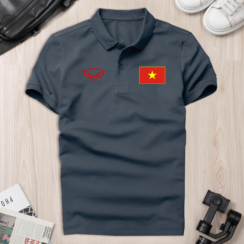 Áo Thun Polo có cổ ĐỘI TUYỂN VIỆT NAM Cao Cấp, cotton thấm hút mồ hôi, vải xịn không bông xù trẻ trung sang trọng GUCATI | BigBuy360 - bigbuy360.vn