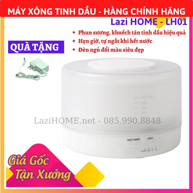 Máy xông tinh dầu [TIỀN NÀO CỦA NẤY], máy phun sương 500ml Hàng Cao Cấp - Bảo hành 12 tháng 1 đổi 1