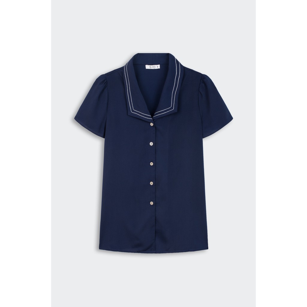 SYO- Audrey shirt ÁO CỔ CHẦN CHỈ A5220049