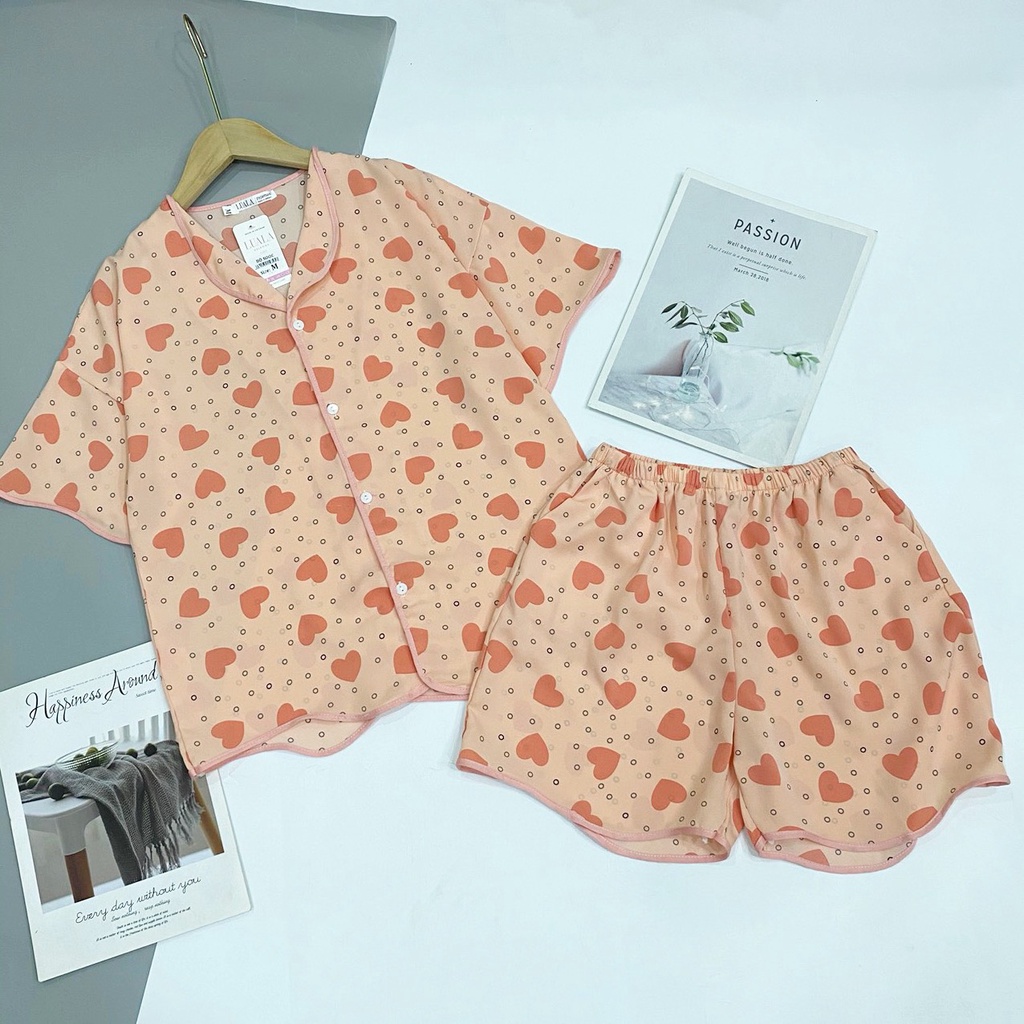 Pijama cộc đùi lụa satin latin phối hàn cao cấp hàng loại 1, sang xịn, mềm mát, bao lỗi 1 đổi 1