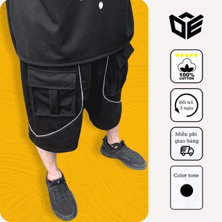 Quần short nam nữ thể thao túi hộp form ống rộng dây rút ở đai quần vải mịn mềm mát thương hiệu DE81