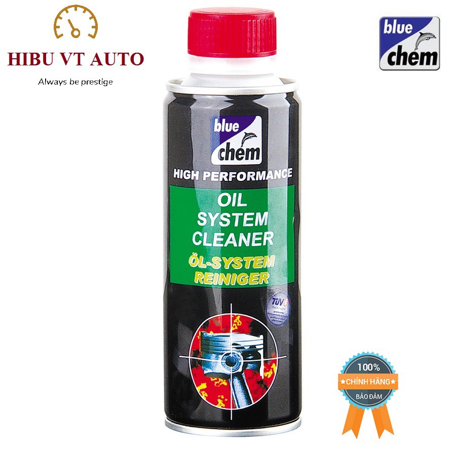 Chai súc rửa động cơ cao cấp bluechem Oil System Cleaner 250ml loại bỏ chất thải và carbon ra khỏi vòng piston, xi lanh