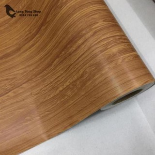 decal gỗ nâu có sẵn keo - khổ 1,2m