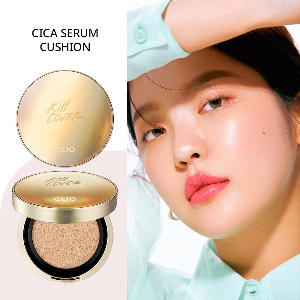 Cushion có chứa serum dưỡng làm dịu da CLIO KILL COVER CICA SERUM CUSHION SPF 50+ PA+++