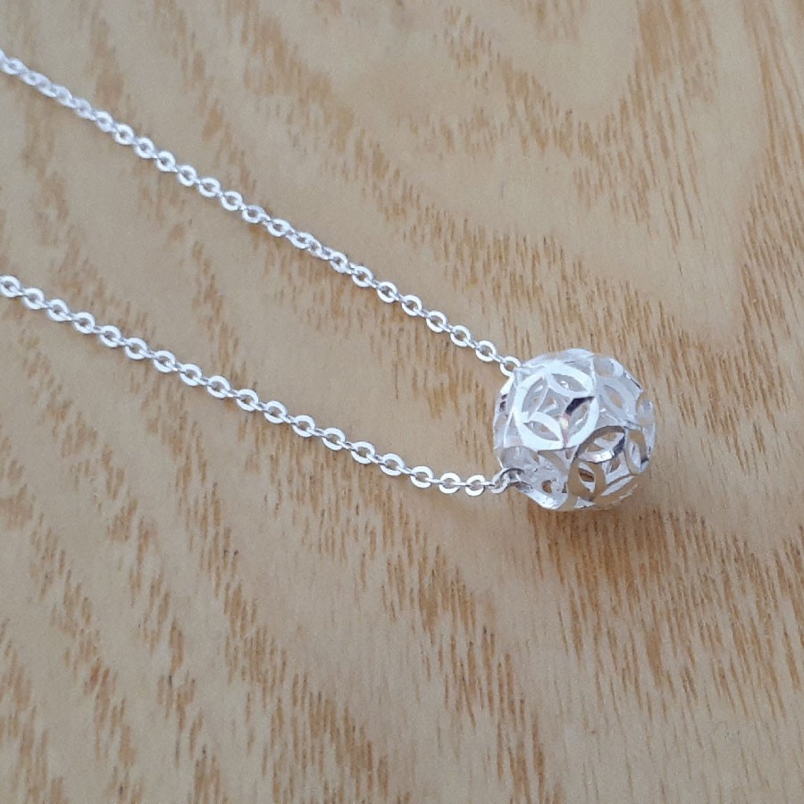Dây Chuyền Bạc Quả Cầu Kim Tiền Bạc Ta TNC JEWELLERY