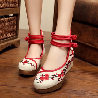 (FOLLOW shop) Giày thêu- giày thêu hoa- giày hoa
