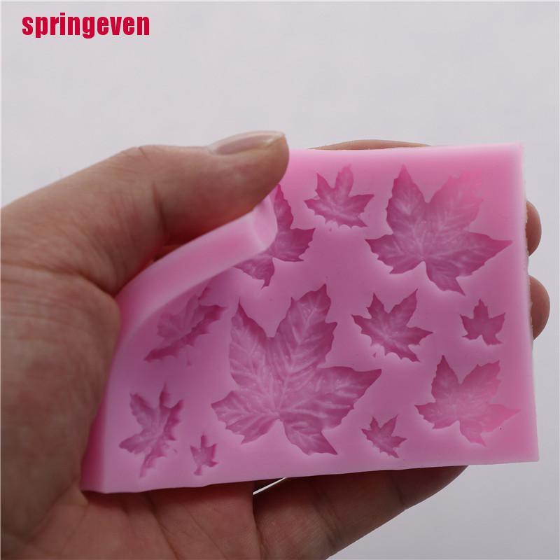 Khuôn Silicone Tạo Hình Lá Phong Làm Bánh Kẹo