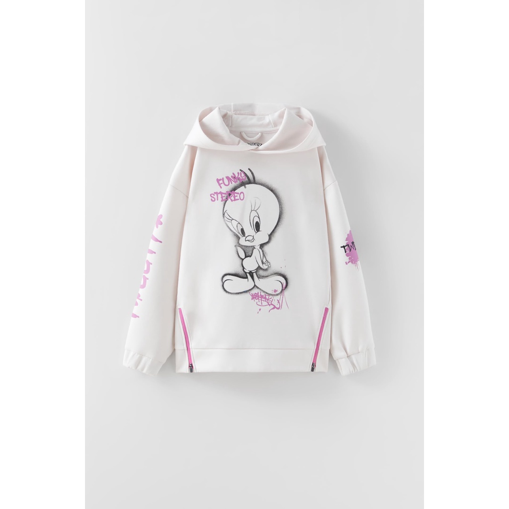 áo hoodie họa tiết vịt, mẹ và bé có thể mặc đôi - ZARA kid authentic
