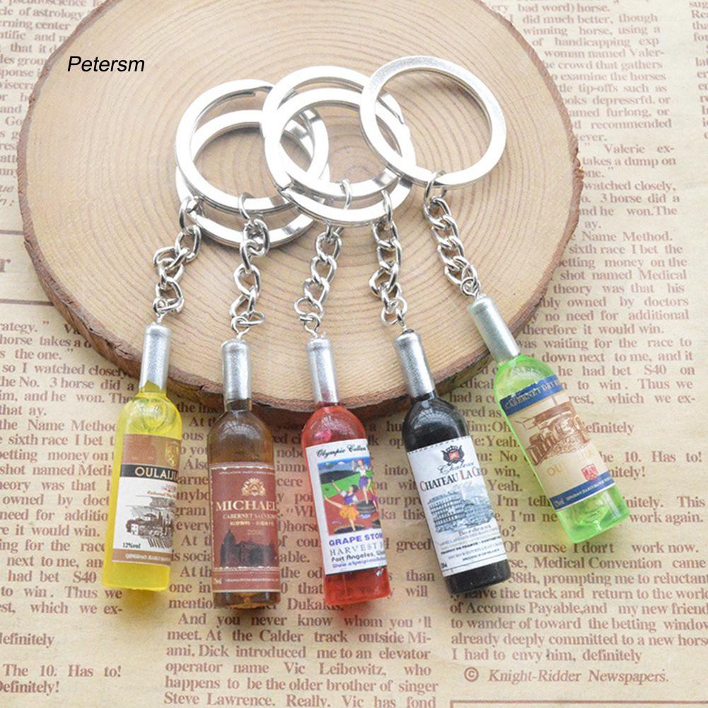 Móc khóa tạo hình chai bia sáng tạo