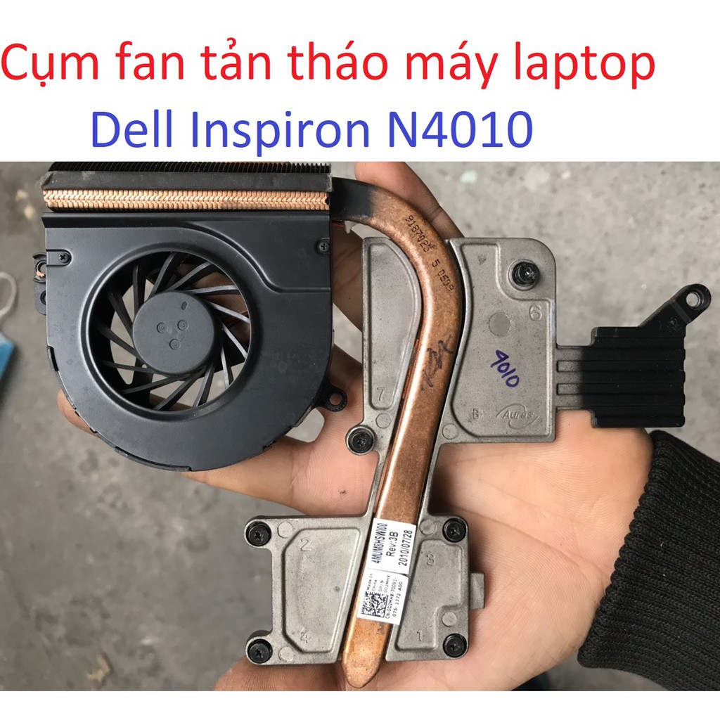 fan tản cpu Dell Inspiron N4010 cụm quạt nhiệt Laptop,ốc lục năng