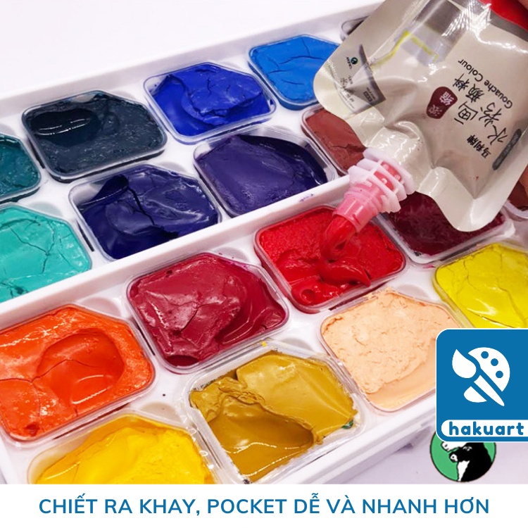 Màu Gouache MARIE's Dạng bịch 100ML - Họa Cụ Hakuart