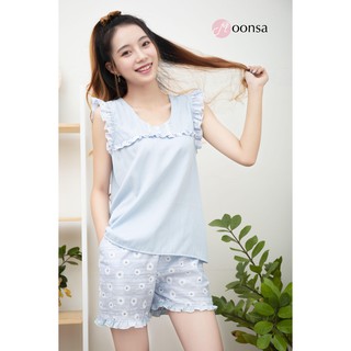 Đồ ngủ Cúc Trắng Xanh