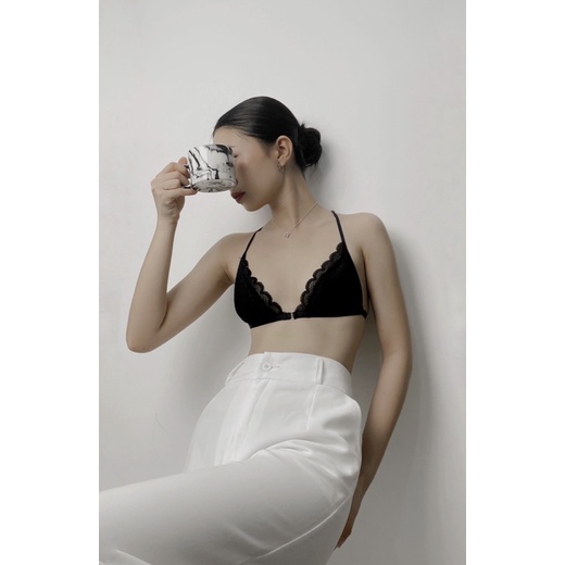 Áo Bralette Ren Lucy - Lilace.studio Thiết Kế ( Tặng kèm mút ) | BigBuy360 - bigbuy360.vn