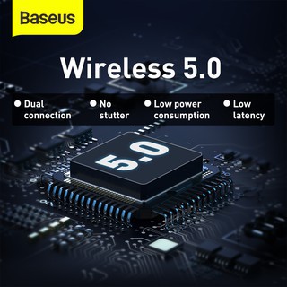Tai Nghe Bluetooth 5.0 Baseus WM01 TWS Chống Ồn 4.8- Bass cực căng