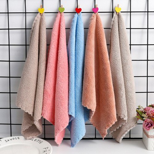 Combo 5 cái 30cm x 30cm Khăn Đa Năng Hàn Quốc Lau Mặt, Lau Tay loại to tiện lợi tro