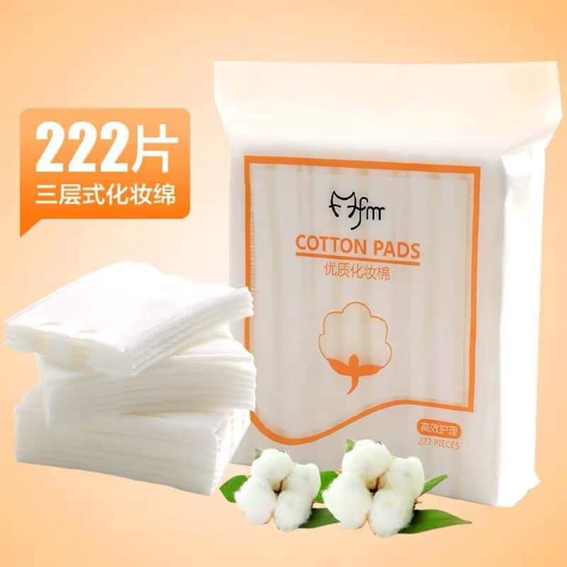 GÓI 222 BÔNG TẨY TRANG 100% COTTON PADS