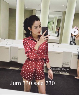 Jumpsuit trái tim phi bóng