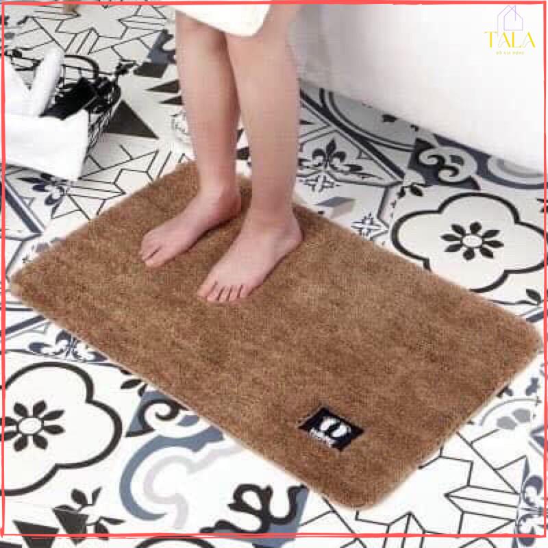 Thảm Lau Chân Siêu Thấm 40x60cm - Chất Liệu Mền Mịn Thấm Hút Tốt - Mặt Đế Chống Trơn Trượt