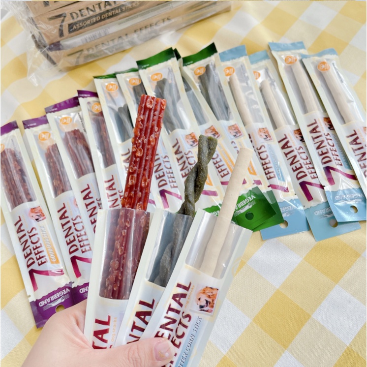 Que gặm cho chó 7 Dental effects sạch răng thơm miệng 15gr thanh snack cho cún cắn Con Mèo Xiêm