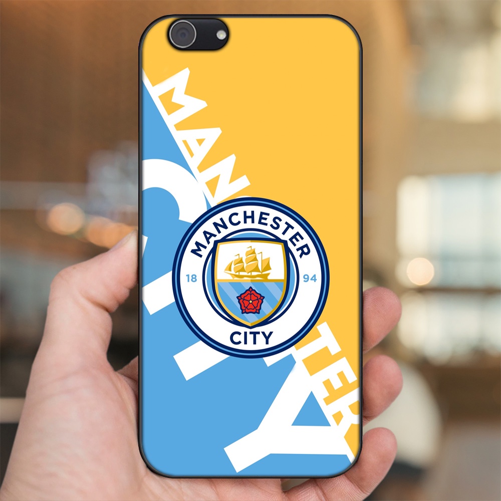 Ốp lưng Vivo Y53, Y69, Y71, Y81, Y83 viền đen in hình Manchester City MC