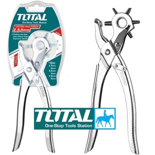 Total Kìm bấm lỗ Kềm Bấm Lỗ Dây Nịt Bóp Túi Xách Trợ Lực THT3351