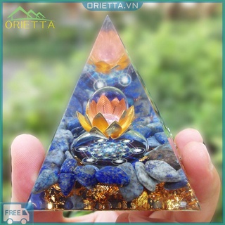 Đá lan toả năng lượng pha lê hình kim tự tháp orgonite