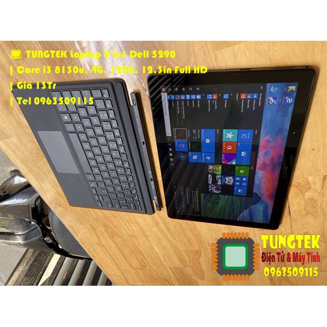 💻 TUNGTEK Laptop 2 in1 Dell 5290, i3 8130u, 4G, 128G, 12,3in Full HD | 💲 Giá 13Tr | BigBuy360 - bigbuy360.vn