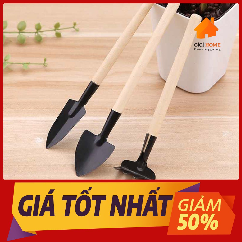 Combo 3 món dụng cụ làm vườn mini tiện dụng