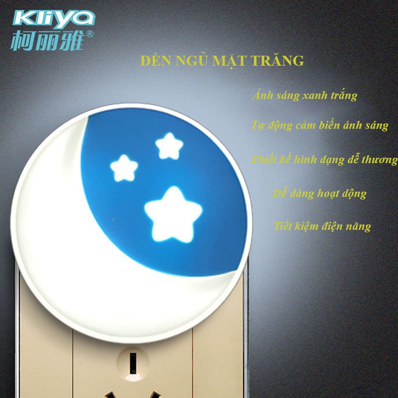 Đèn LED Ngủ Thông Minh Cảm Biến Ánh Sáng Tự Tắt Mở