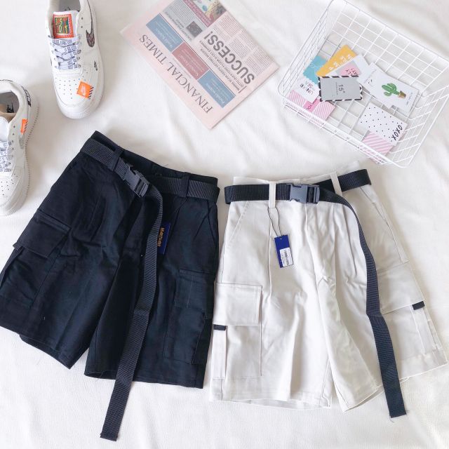 Quần short kaki túi (tặng kèm belt) - ẢNH THẬT